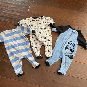 Gerber zip up footie pajamas